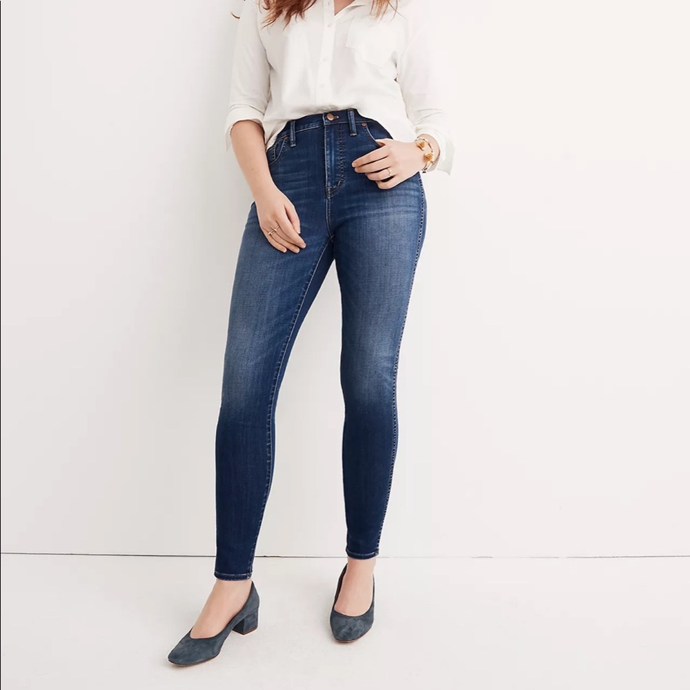 MADEWELL 10” high rise skinny jeans